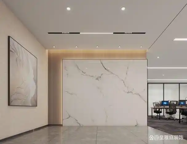 百张办公室装修设计前台造型设计背景形象墙效果图-赶紧收藏