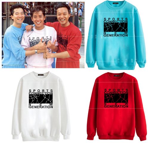 陈百强谭咏麟张国荣同款外套卫衣长袖加绒加厚哥哥同款抓绒棉套头