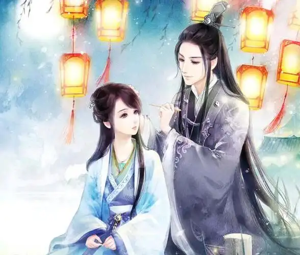 唯美头像丨古风手绘情侣系列,窈窈淑女,君子好逑!