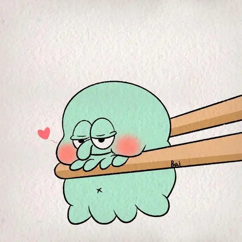 艾特你的打工人朋友给你画.我章鱼哥下班啦#简笔画 #可爱头像 - 抖音