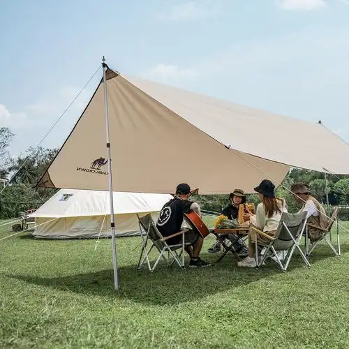 天幕骆驼帐篷2支铝合金加厚支撑撑杆伸缩可调帐杆