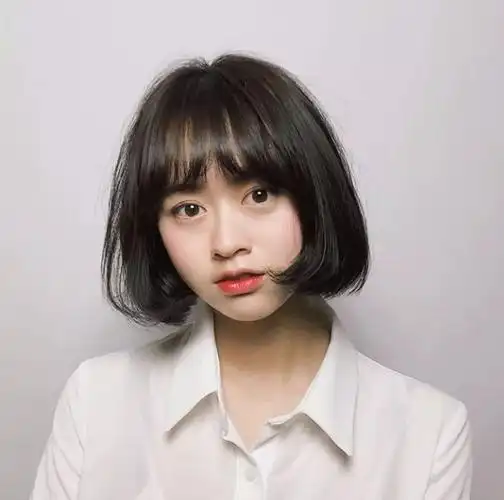 学生头短发齐下巴内扣,学生头图片,发型图片