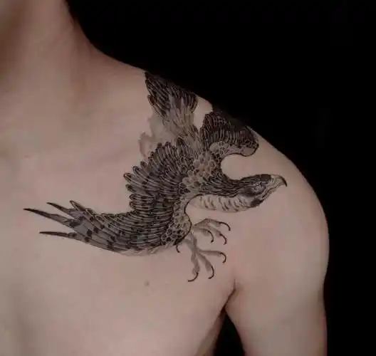 工笔在纹身上的体现工笔画风格纹身图案欣赏