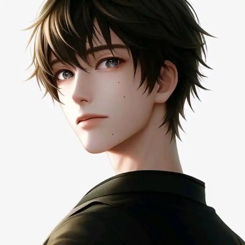 glow男头像关键词(少年感) 精美cg,帅哥 少年,韩式碎盖,桃花眼