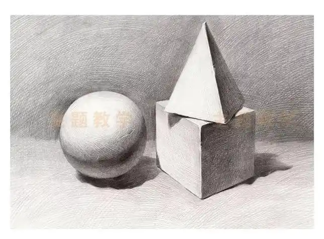 几何体素描图片 几何体素描图片临摹大全