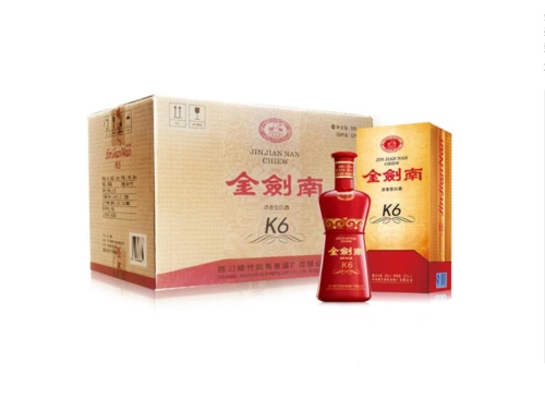 【一元起拍】剑南春金剑南k6浓香型52度500ml*6瓶