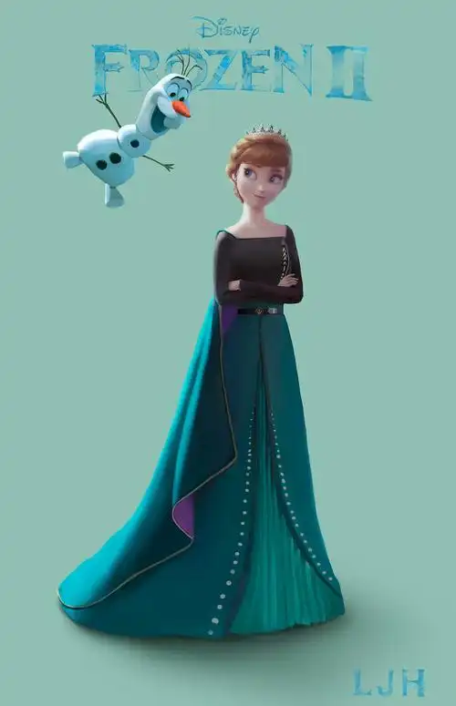 冰雪奇缘安娜和雪宝