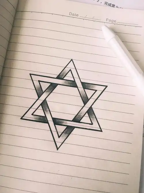 今天画个六芒星试试?