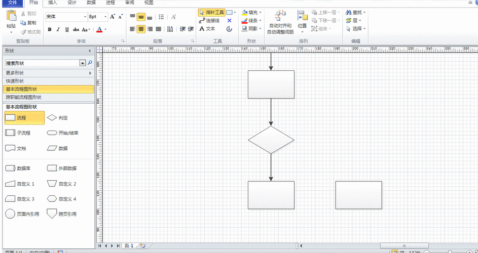 visio流程图入门实例教程
