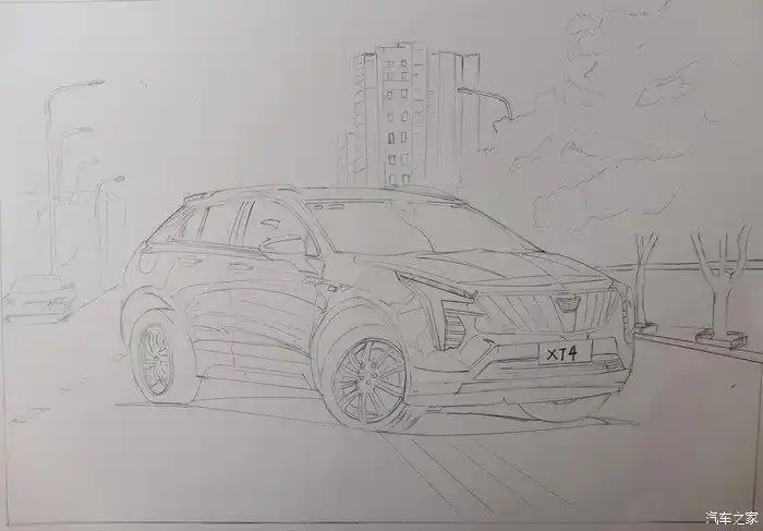 我的z态度手绘凯迪拉克xt4