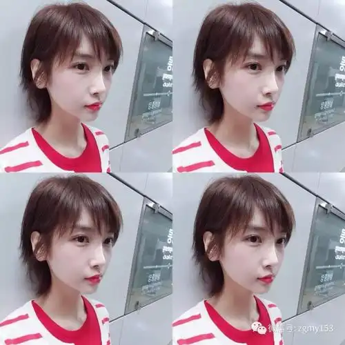 少女感十足清爽碎短发潮女必备款