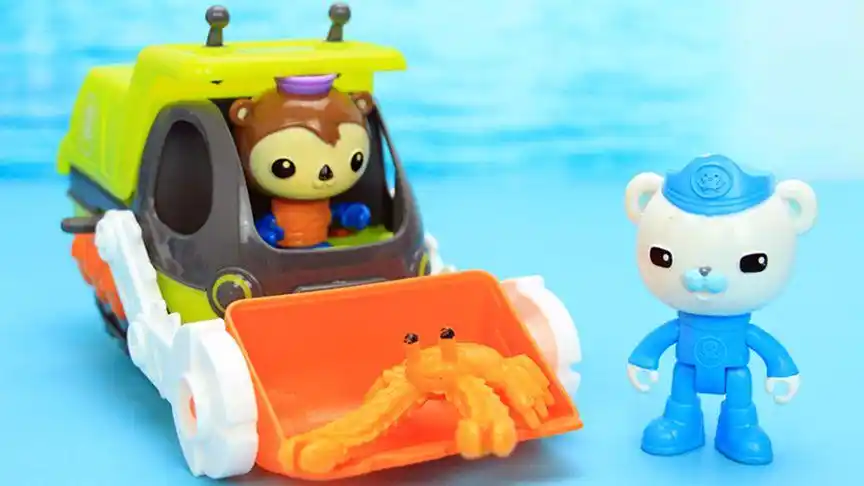 海底小纵队玩具故事 谢灵通驾驶雪人蟹艇运输货物