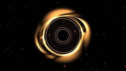 空间粒子放大金色4k背景