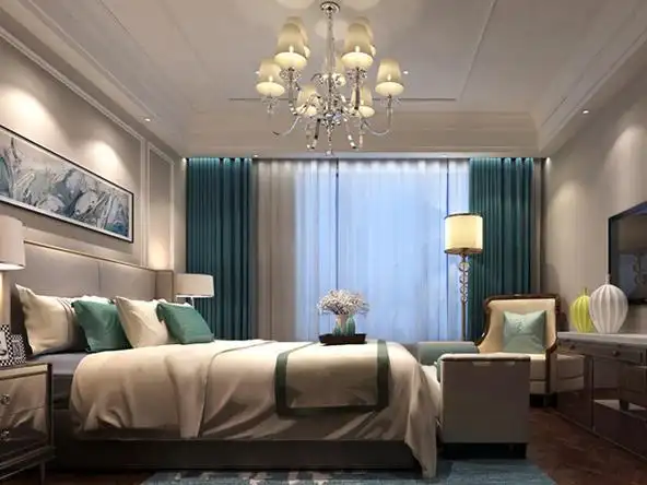 室内空间颜色以白,米,咖啡为主,给室内带来高调的明亮和舒适感.