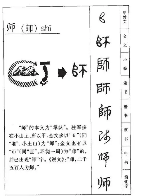 师怎么读_师组词_师读音_师笔顺_师拼音_师笔画_师什么意思_师繁体字