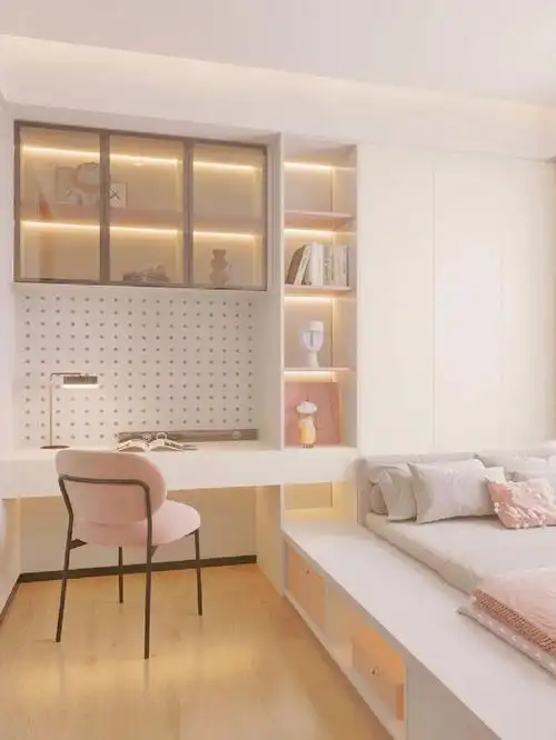8平米奶油风榻榻米儿童房,邻居说想照搬