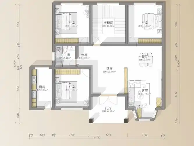 自建房平面图分享