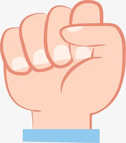 举起来的拳头手势