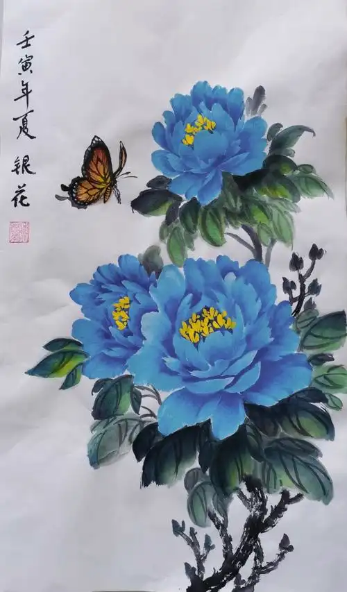 零基础学国画国画写意牡丹牡丹素材