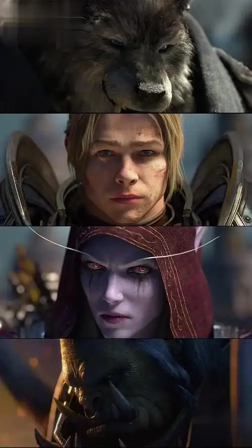 壁纸60帧 魔兽少年 魔兽世界四分屏超清补帧视频壁纸 魔兽世界-游戏