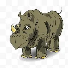 3png首页 免抠元素 其他元素 犀牛司令下载收藏 卡通可爱动物恐龙犀牛