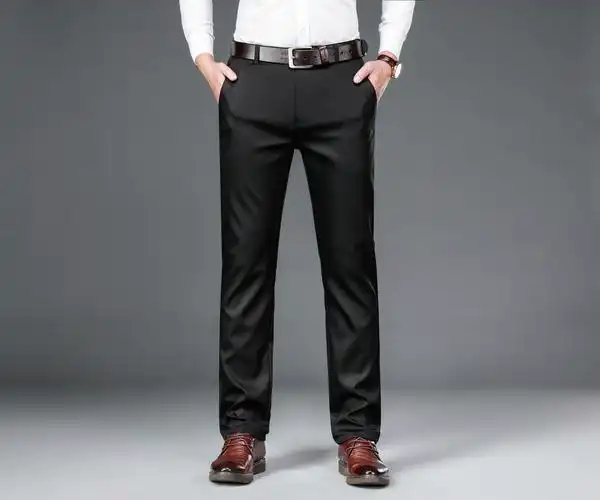 新款男士加绒休闲西裤