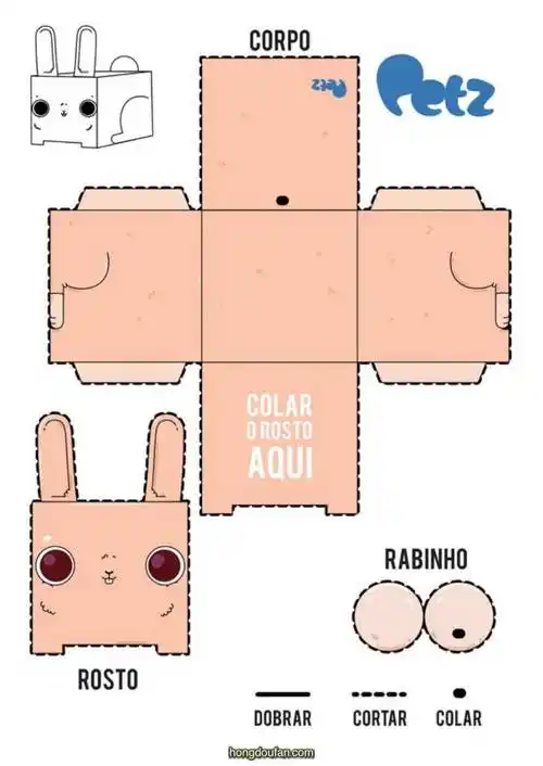 12张立体动物折纸彩色图纸下载