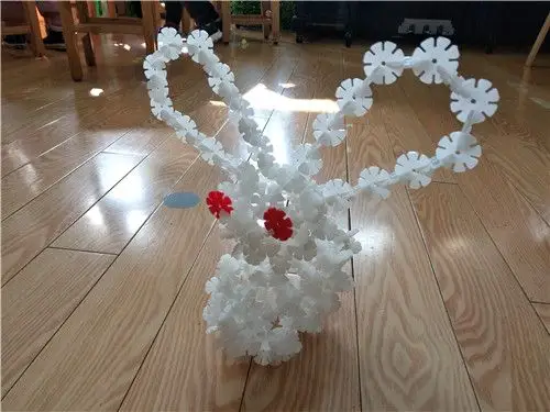 雪花片建构:小兔