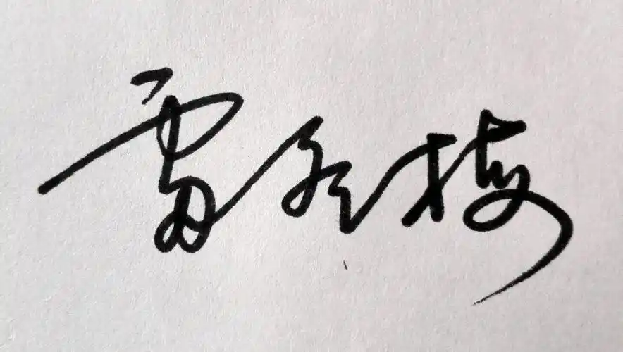 雷冬梅的连笔字怎么写