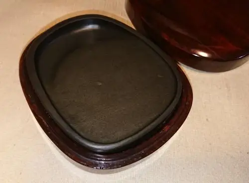 中国 古砚 歙州砚 楕円形 书家の爱蔵品 古玩 小砚