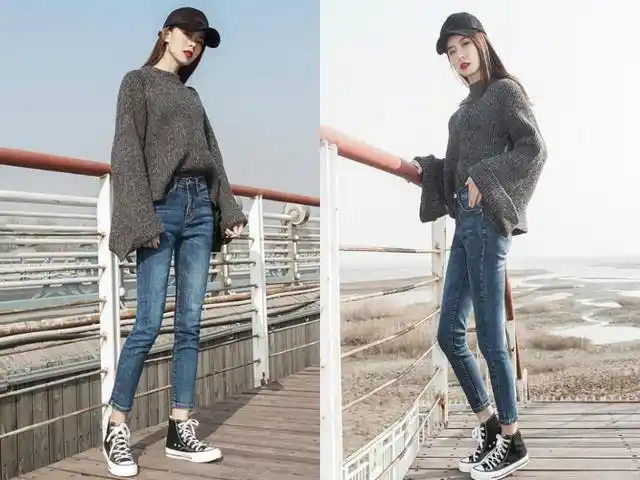 那么多人都在穿的这条紧身牛仔裤,搭配这3双鞋子更出众!