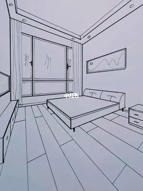 卧室空间怎么画#手绘设计  #空间设计  #室内设计