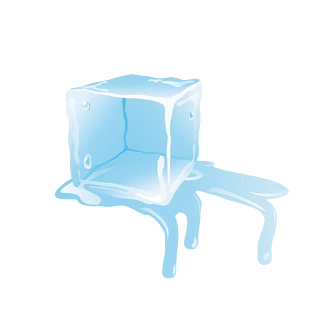 卡通蓝色冰块