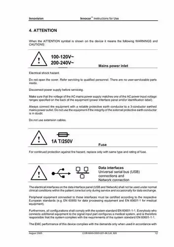 医疗器械说明书-innocor-范文赏析-医学英语教育网