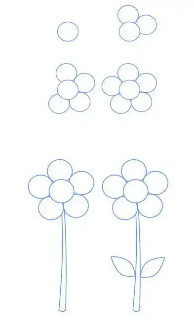 太阳花图片简笔画 太阳花图片简笔画彩色 - 水彩迷