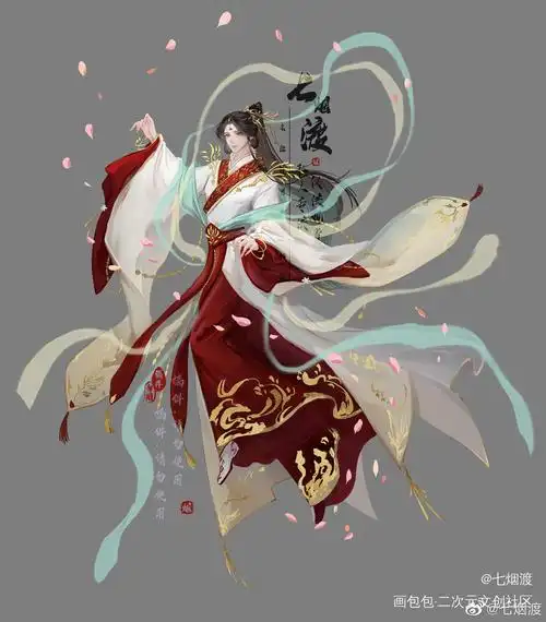 怜公主立牌_天官赐福花怜谢怜立绘古风绘画作品