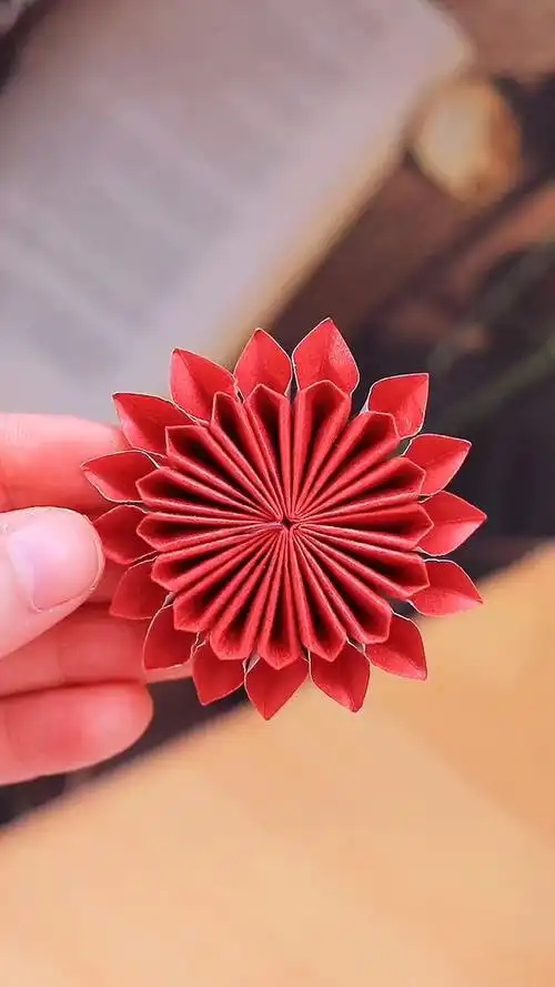 奖励你人生中第一朵小红花.#手工折纸