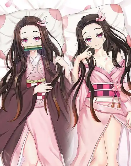 蝴蝶忍周边谷子等身抱枕鬼灭之刃定制炭治郎祢豆子动漫周边蝴蝶忍双人