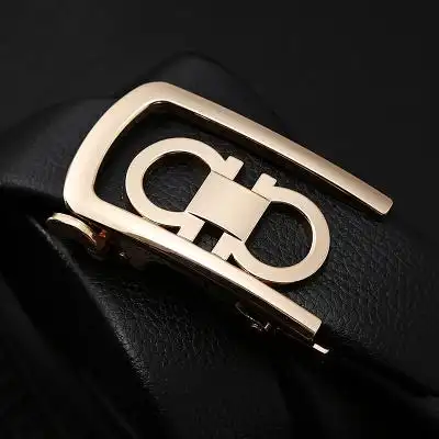 皮带 男士 真皮时尚大牌男士牛皮皮带自动扣腰带抖音同款潮男裤带_51