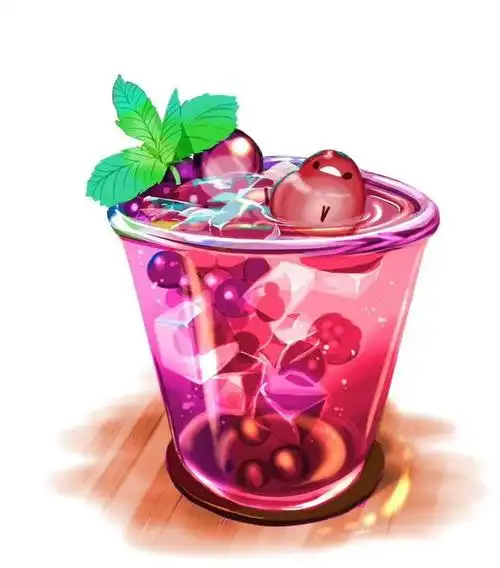 冰冰凉凉的夏日饮料插画