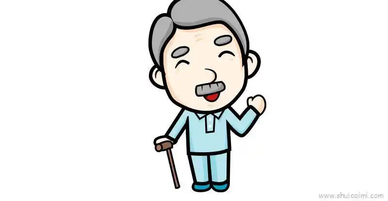 幼儿学画人物人物简笔画 老爷爷 的画法怎么画可爱爷爷简笔画爷爷奶奶