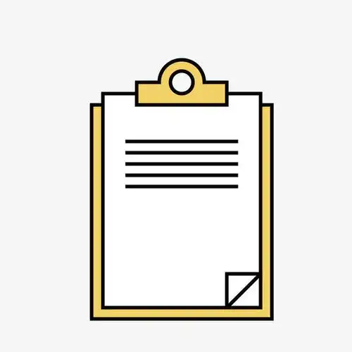 卡通手写记事目录矢量图标免抠图