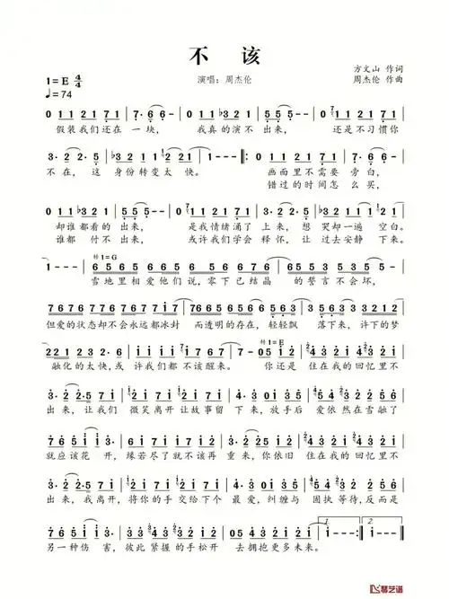 周杰伦/张惠妹《不该》2.a—lin《给我一个理由忘记》3.