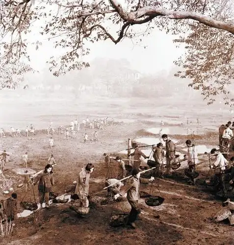 随州农村往事评工分挑塘泥