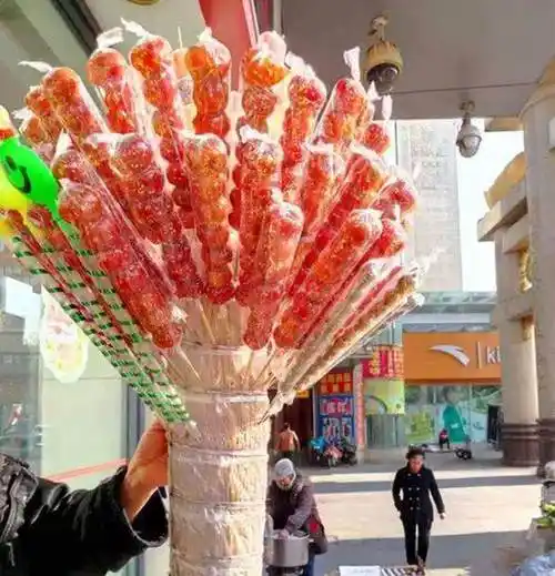 冰糖葫芦架子摆摊玻璃柜商用稻草老式靶子展示架水果架