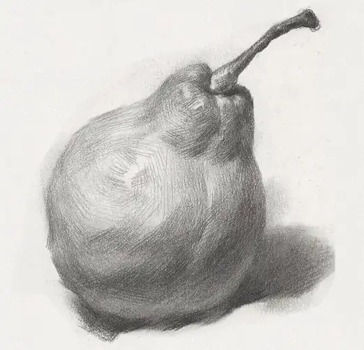 素描纯手绘水果单体 八开素描纸手绘练稿现货