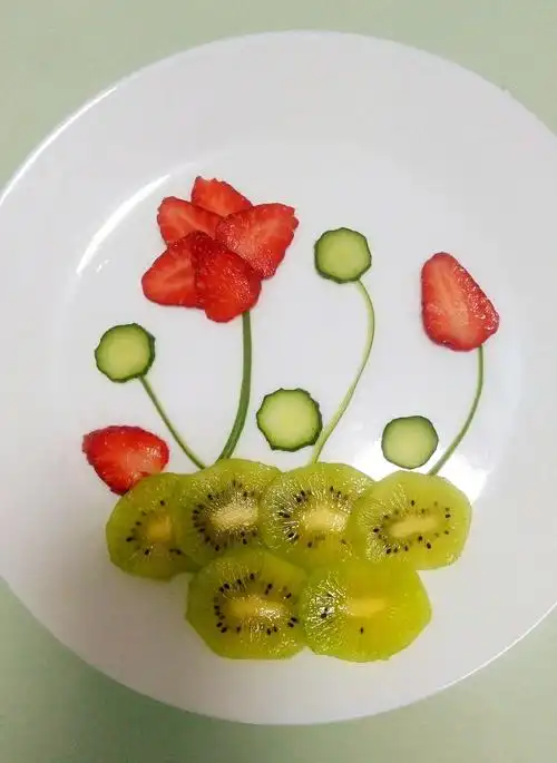 水果拼盘  荷花