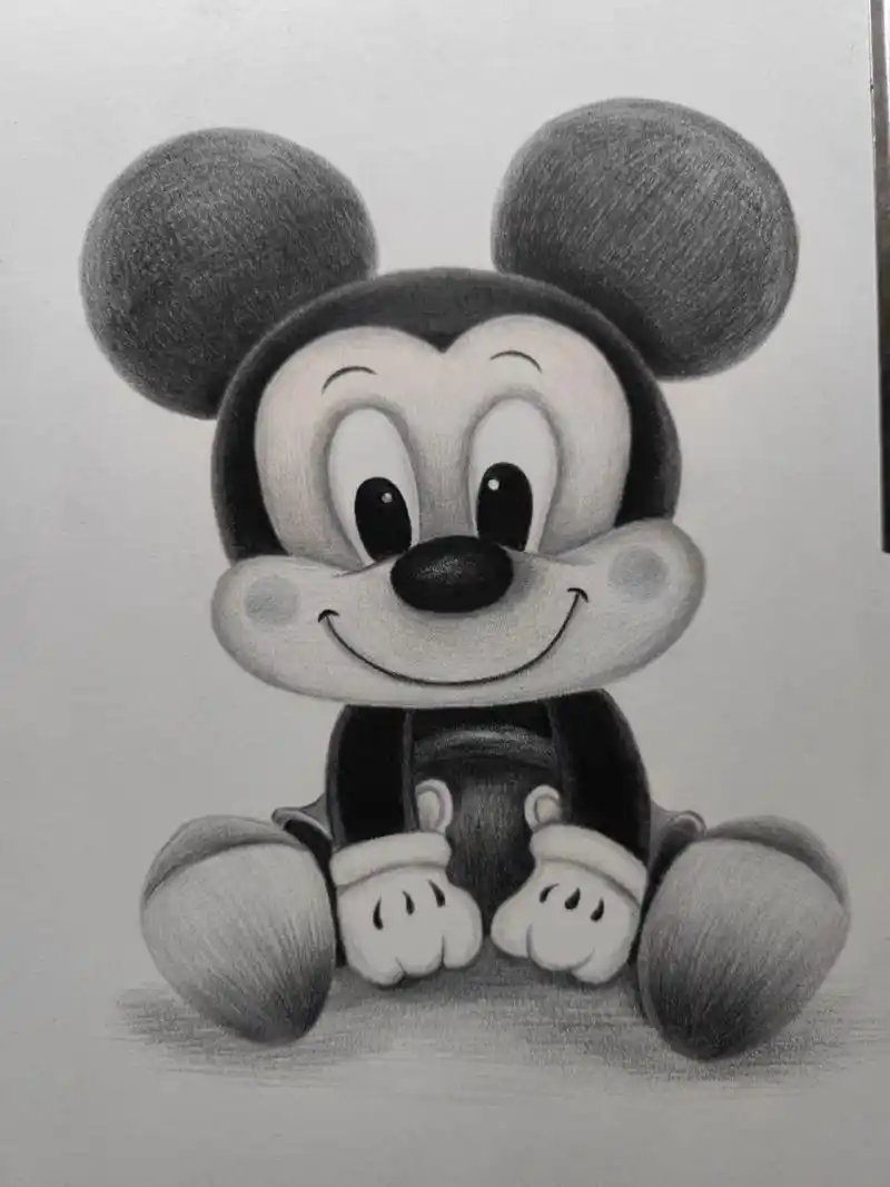 素描一只米老鼠     91檬檬