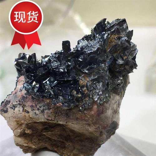 鑫洋矿物f 天然镜铁矿矿物晶体原石矿标奇石摆件观赏石收藏品