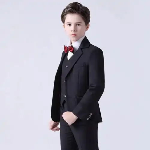 套装外套英伦风礼服男童花童小西服中大童男孩钢琴演出服儿童西装